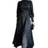 Breezy Dress for Summer – Floral A-Line with Adjustable Waist & Long Sleeves - Image 3