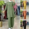 a collage of a woman wearing a hijab,trouser suits for woman