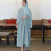 a woman in a long dress fashion abaya dress, Abayas Fashion
