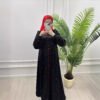 abaya casual fashion, 15 a woman taking a selfie, abaya casual fashion