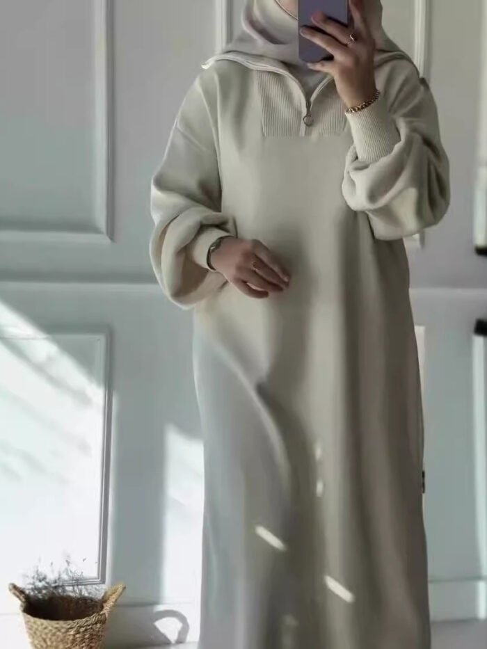 Alternative view of ❄️ Elegant & Cozy Winter Dress – Stay Warm in Style