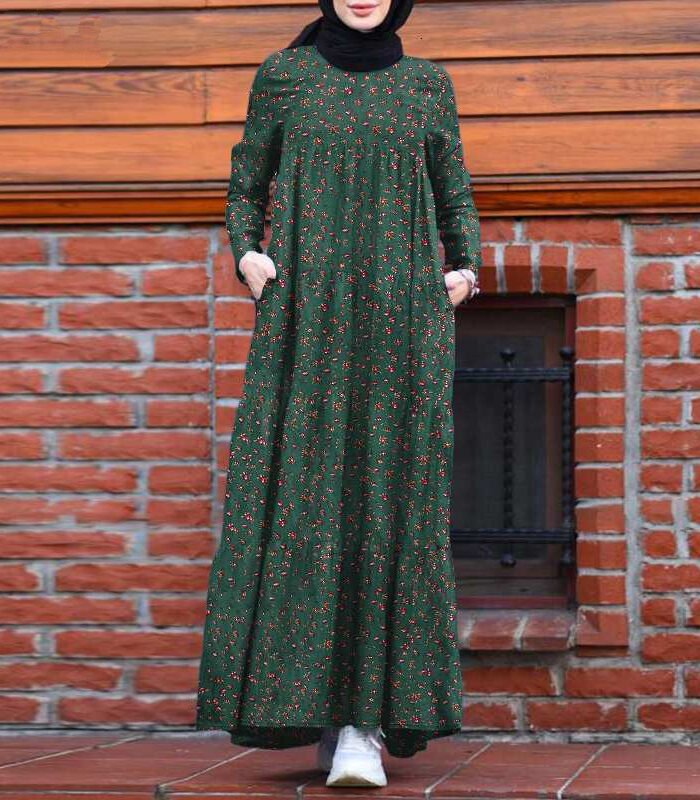 Alternative view of clothes abaya UK, Cotton Linen Dress