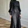 Breezy Dress for Summer – Floral A-Line with Adjustable Waist & Long Sleeves 13 Dress for Summer