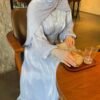 abaya united states,Chiffon Robe Middle East European And American Evening Dress - Image 6