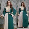 Embroidery Applique Muslim Tunic Robe Dress,abaya dress - Image 8