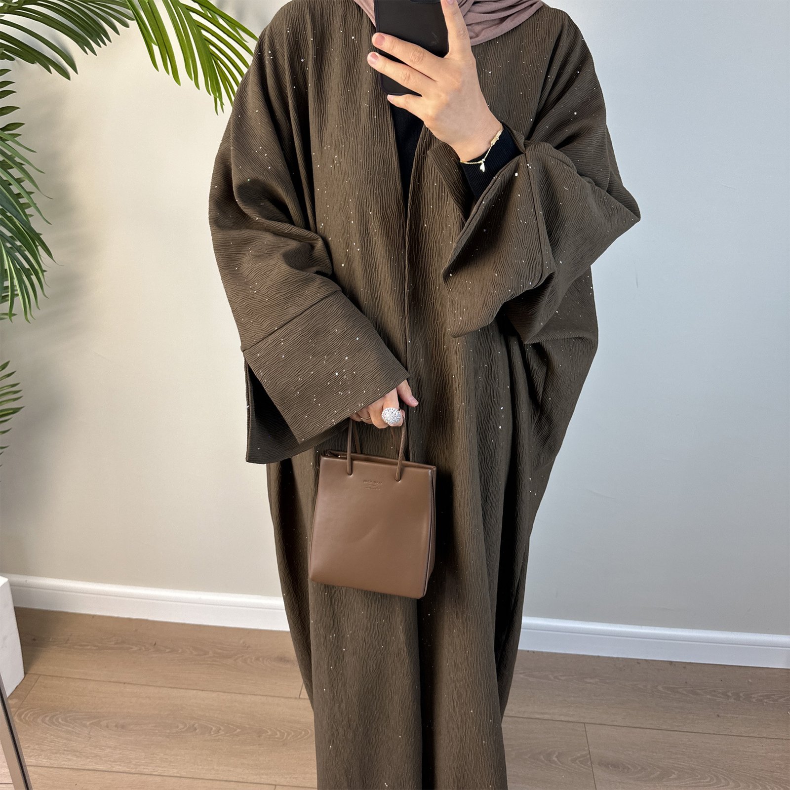 abayas and dresses, Winter Elegant Thickening Cardigan 4 abayas and dresses, Winter Elegant Thickening Cardigan - Image 4