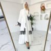 turkish abaya online, Fashion Dress 20 a woman in a white dress taking a selfie in a mirror, turkish abaya online