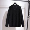 Fat Sister V-neck Sweater Korean Style Gold Velvet Skirt 14 Fat Sister V-neck Sweater Korean Style Gold Velvet Skirt - Image 5