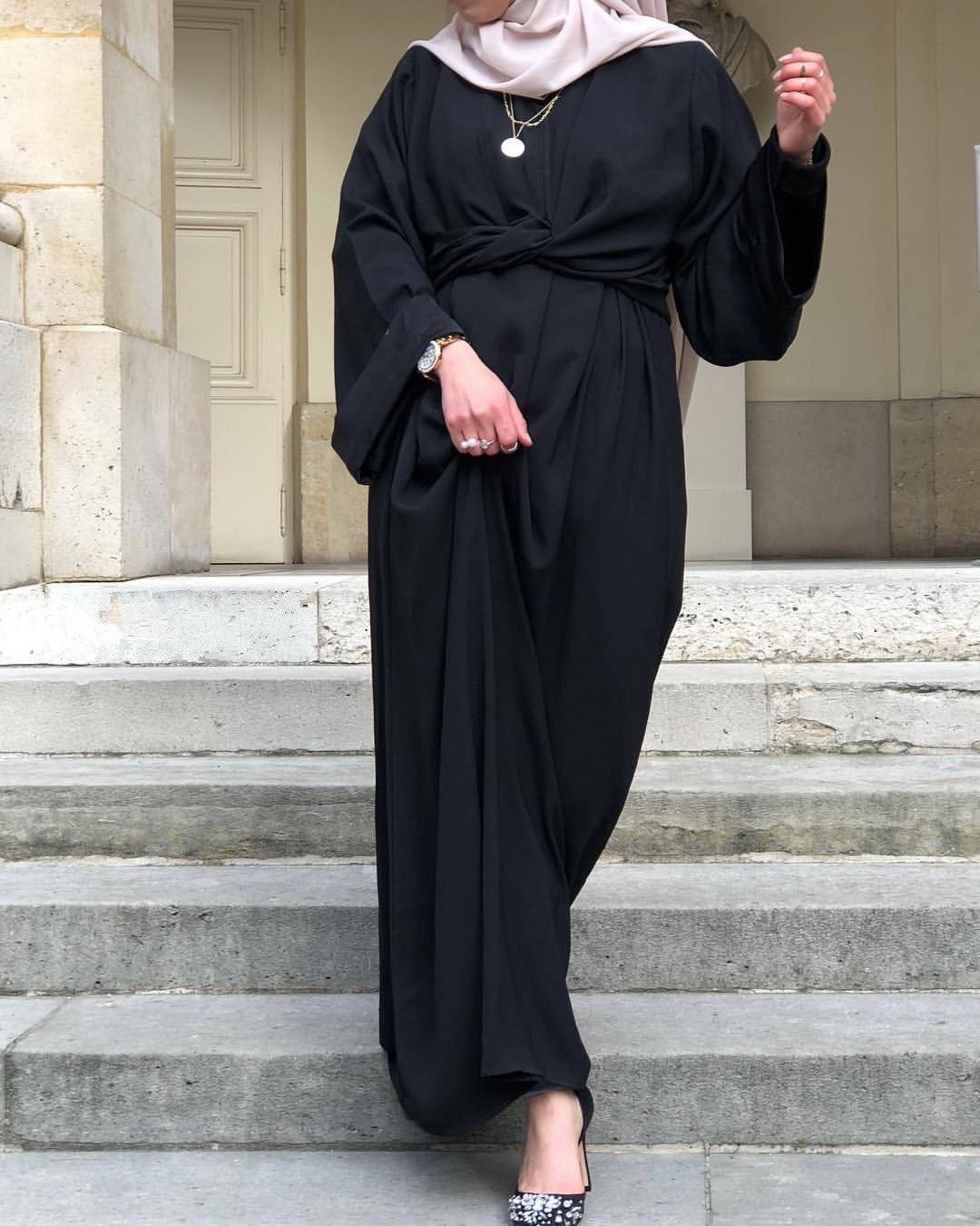 abaya buy, tie robe 2 abaya buy, tie robe - Image 2