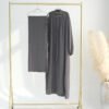 abaya women, Turkey Dubai Solid Color Two-piece Suit - Image 2