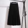 Fat Sister V-neck Sweater Korean Style Gold Velvet Skirt 13 Fat Sister V-neck Sweater Korean Style Gold Velvet Skirt - Image 4