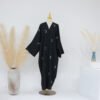 abaya clothing online,  Embroidery Elegant Cardigan Robe - Image 4
