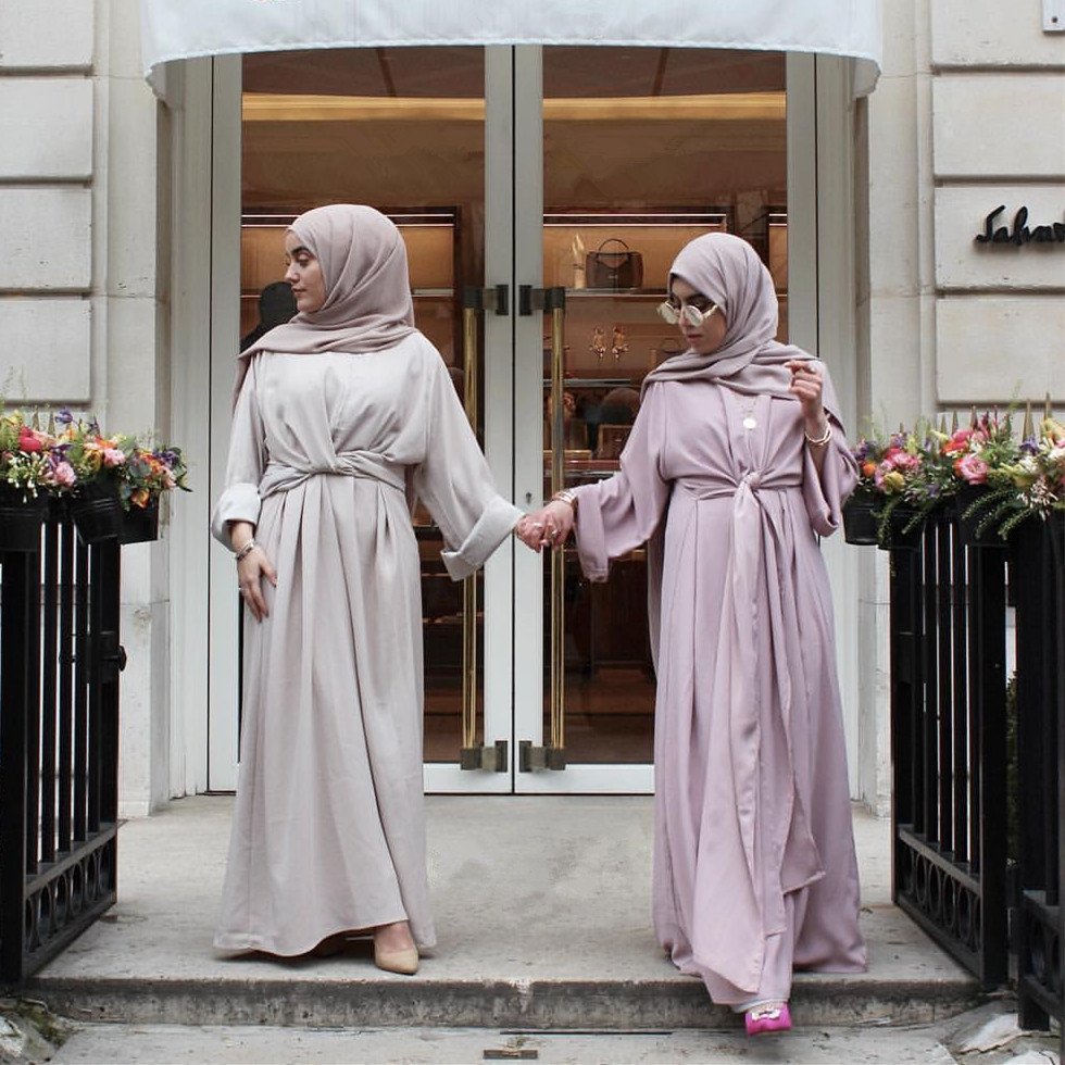 abaya buy, tie robe 1 two women wearing dresses standing on a porch, abaya buy