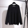 Fat Sister V-neck Sweater Korean Style Gold Velvet Skirt 18 Fat Sister V-neck Sweater Korean Style Gold Velvet Skirt - Image 9