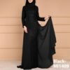 abaya style wedding dress,Sequin Elegant Slim-fit Long Sleeve Dress - Image 6