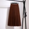 Fat Sister V-neck Sweater Korean Style Gold Velvet Skirt 19 Fat Sister V-neck Sweater Korean Style Gold Velvet Skirt - Image 10