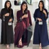order abaya online,Muslim Modest Women's Abaya Cardigan Robe 21 a collage of a woman in different outfits, abaya dresses