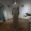 Nude Fishtail Slim Women Dress,wedding dress for muslim - Image 4