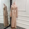 Bubble Sleeve Cardigan Elegant Long Dress In Dubai,abaya fashion islam - Image 5