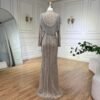 Nude Fishtail Slim Women Dress,wedding dress for muslim - Image 3