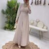 Striking Abaya Style Latest – Belted Crumple Design in Elegant Colors - Image 6