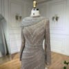 Nude Fishtail Slim Women Dress,wedding dress for muslim - Image 5