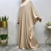 diamond fashion store,Long Sleeve Loose Robe Abaya - Image 3