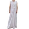 Spot Dress White Sleeveless Pleated Bottoming Vest Lined Dress,fashion abaya online - Image 7