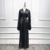 Bubble Sleeve Cardigan Elegant Long Dress In Dubai,abaya fashion islam - Image 8