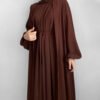 abaya women, Turkey Dubai Solid Color Two-piece Suit - Image 7