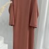 dress abaya, Solid Color Hoodie Dress - Image 6