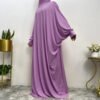 diamond fashion store,Long Sleeve Loose Robe Abaya - Image 8