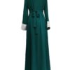 Embroidery Applique Muslim Tunic Robe Dress,abaya dress - Image 7