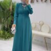 Striking Abaya Style Latest – Belted Crumple Design in Elegant Colors - Image 8