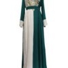 Embroidery Applique Muslim Tunic Robe Dress,abaya dress - Image 9