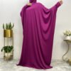 diamond fashion store,Long Sleeve Loose Robe Abaya - Image 9