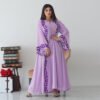 Chiffon Long Muslim Embroidered Crew Neck Dress With Headscarf,fashion abayas - Image 7