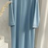 dress abaya, Solid Color Hoodie Dress - Image 8