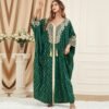 Sleeve Bow Tie Plus Size Tassel Split Dress,abaya websites - Image 6