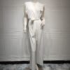 Muslim Cardigan Coat Chiffon Patchwork,abaya and dresses - Image 3