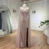 Elegant Flounced Sleeve Split Fishtail Dress,islamic bridal dresses, - Image 4
