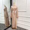 Bubble Sleeve Cardigan Elegant Long Dress In Dubai,abaya fashion islam - Image 9