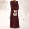 Casual Pleated Dress,fashion muslim - Image 3