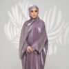 modest plus size fashion,Colorful Elegant Cloth Length Dress 15 a woman in a purple dress,modest plus size fashion