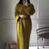 Long Sleeve Knitted Dress,abaya winter 18 abaya winter