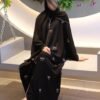 somali clothes,Embroidered Cardigan dress - Image 4
