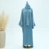 modest plus size fashion,Colorful Elegant Cloth Length Dress - Image 4