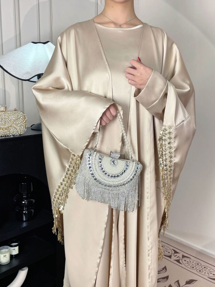 Alternative view of islamic woman clothes,Cape Tassel Dress Shawl Skirt Suit