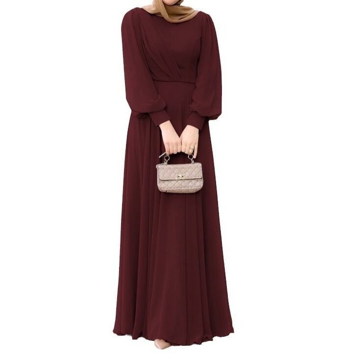 Alternative view of Casual Pleated Dress,fashion muslim