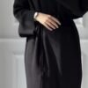 Long Sleeve Knitted Dress,abaya winter - Image 3